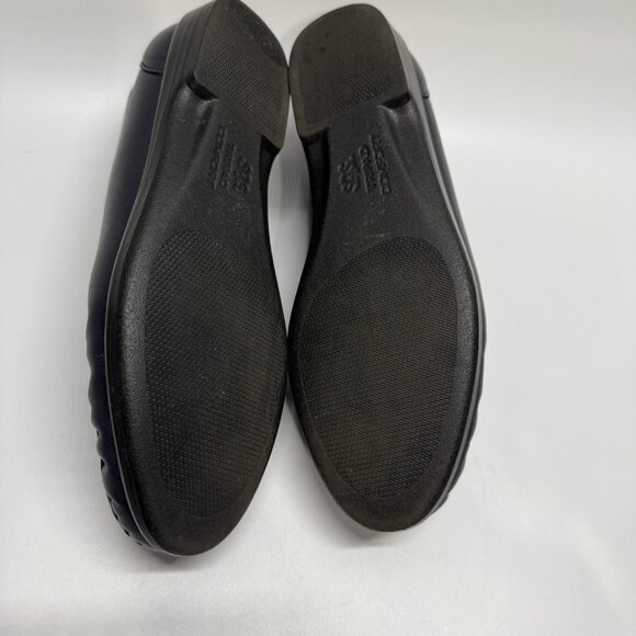 SAS Shoes Slip On Loafer Womans Size 6M Navy Leather Tripad Comfort Foot Bed - Picture 11 of 12
